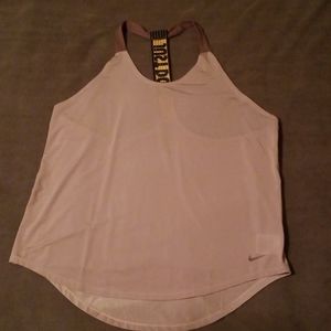 Nike women's Elastika T back Dri-fit tank size L